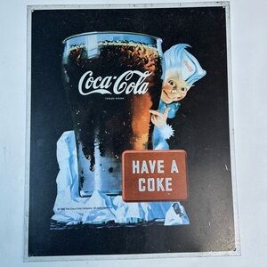 Vintage Coca-Cola Vintage metal Advertisement Sign